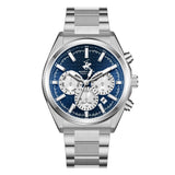 Beverly Hills Polo Club Blue Dial Silver Chrono Watch - BP3831X.390