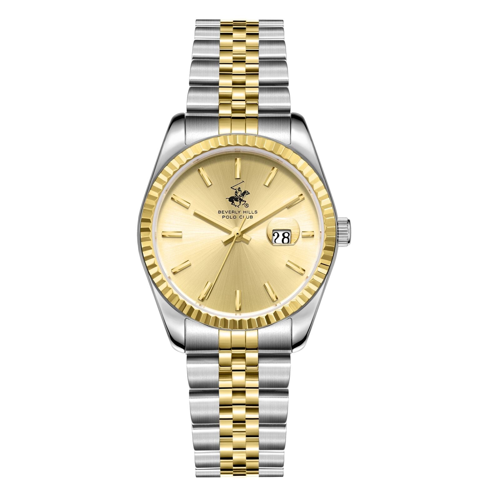 Beverly Hills Polo Club Classy Two-Tone Date Watch - BP3827X.210