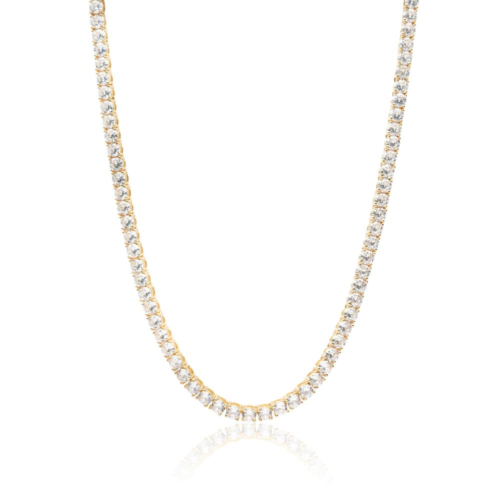 Big Daddy 3mm Diamond Gold Tennis Chain - Chain