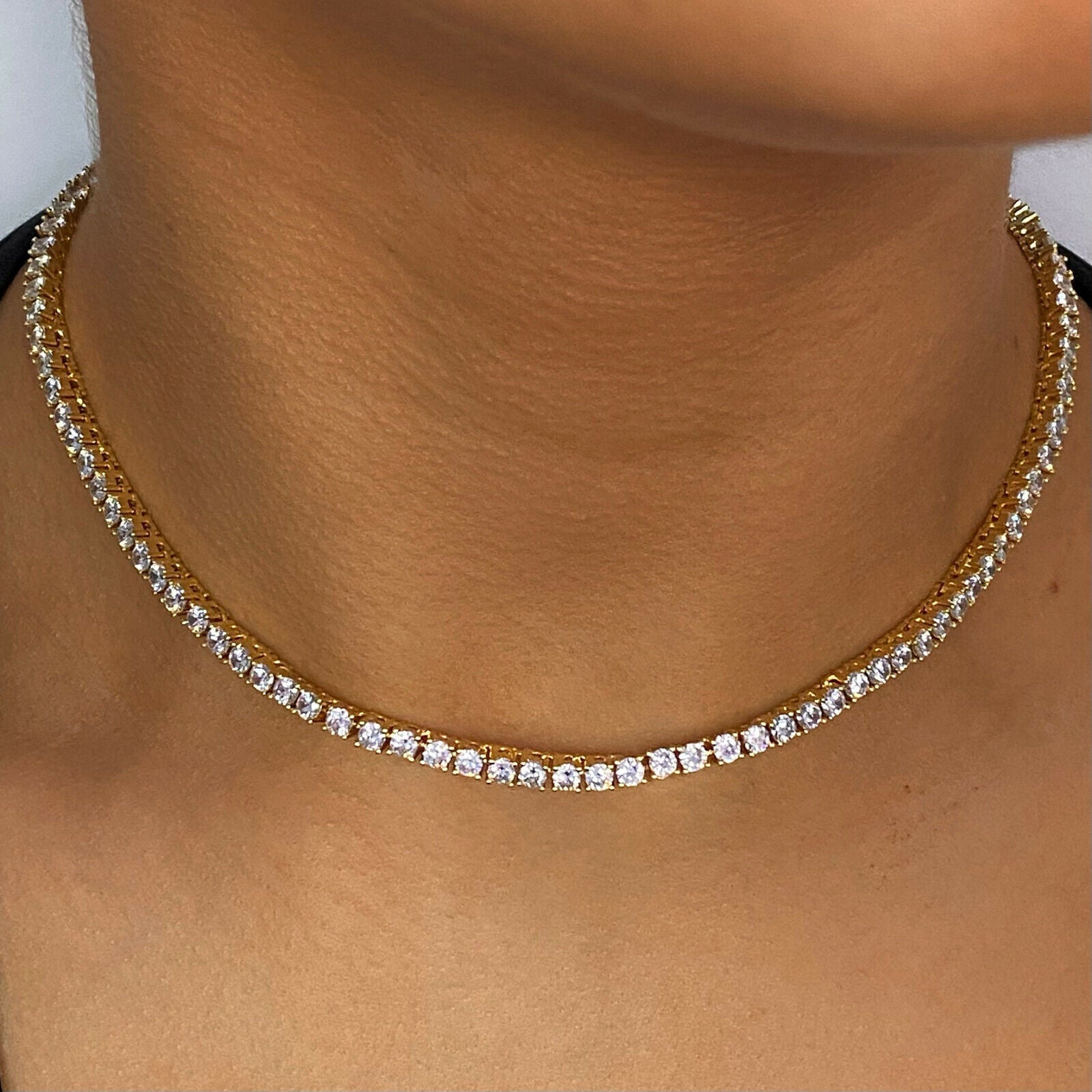 Big Daddy 3mm Diamond Gold Tennis Chain - Chain