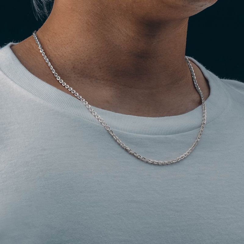 Big Daddy 3mm Stainless Steel Mariner Cable Silver Chain - Chain