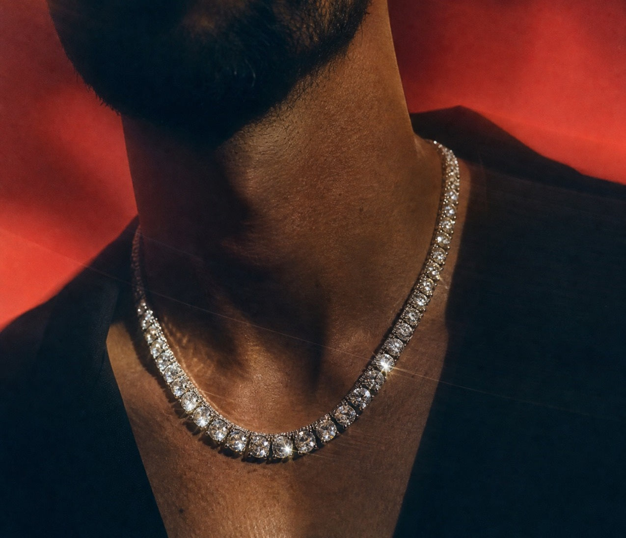 Big Daddy 6MM Diamond Silver Tennis Iced Out Chain
