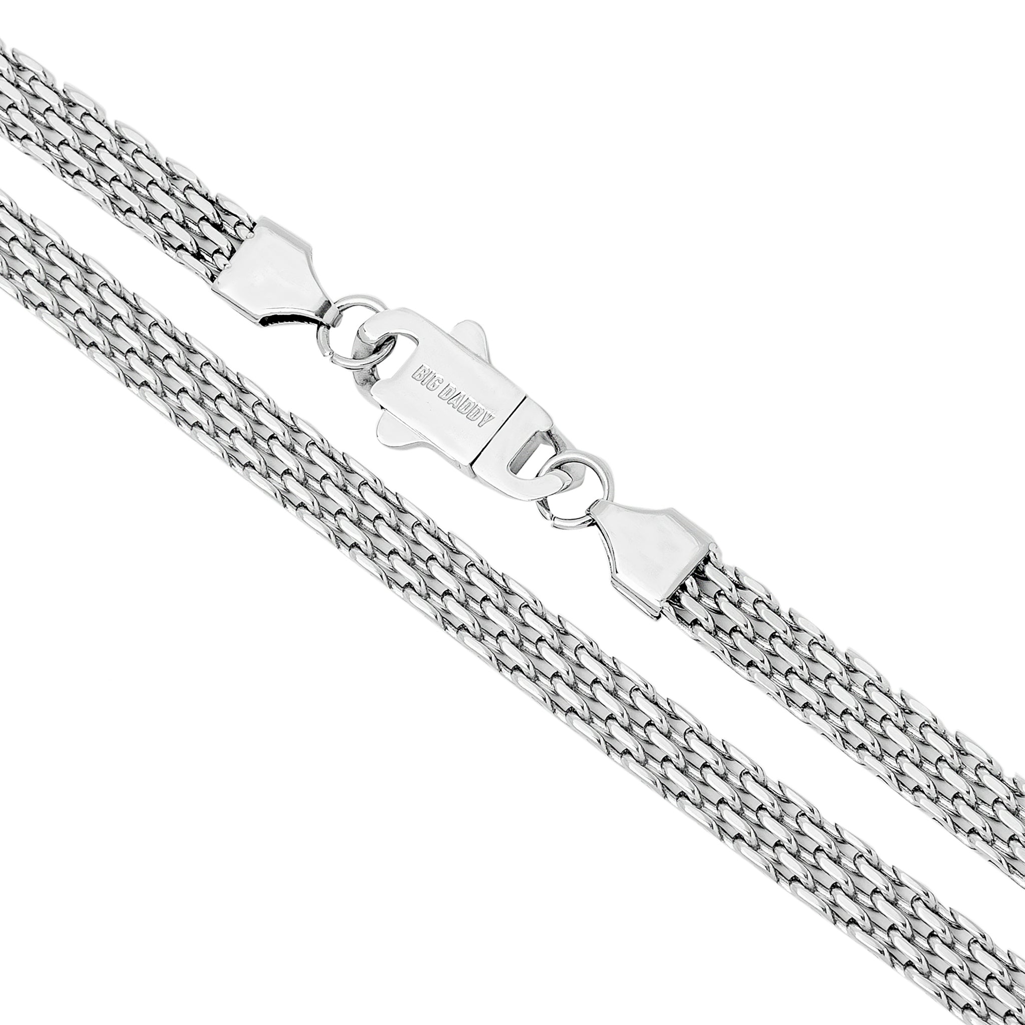 Big Daddy 6MM Silver Flat Herringbone Chain - Chain