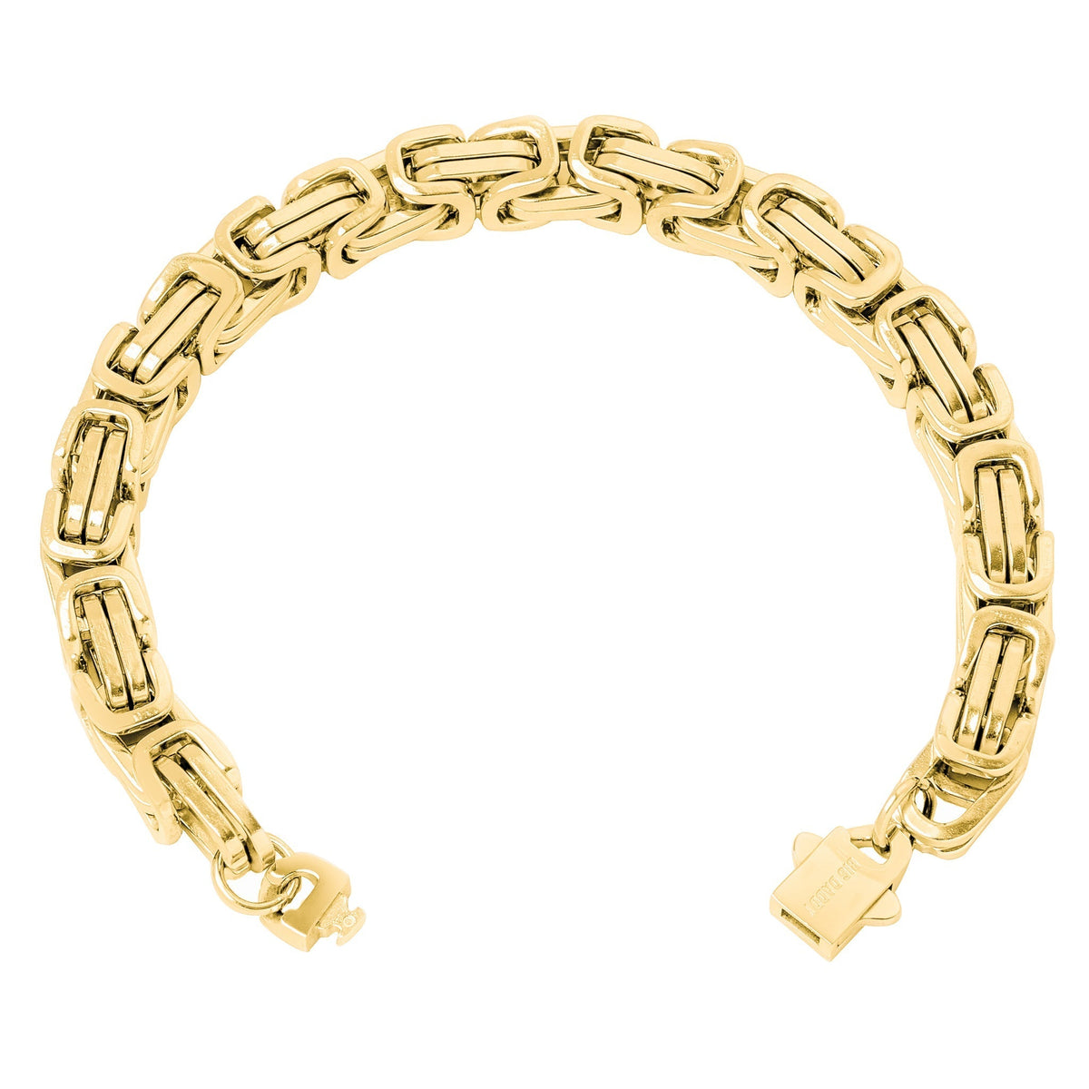 Big Daddy 8MM Byzantine 2.0 Link bracelet open showing clasp mechanism
