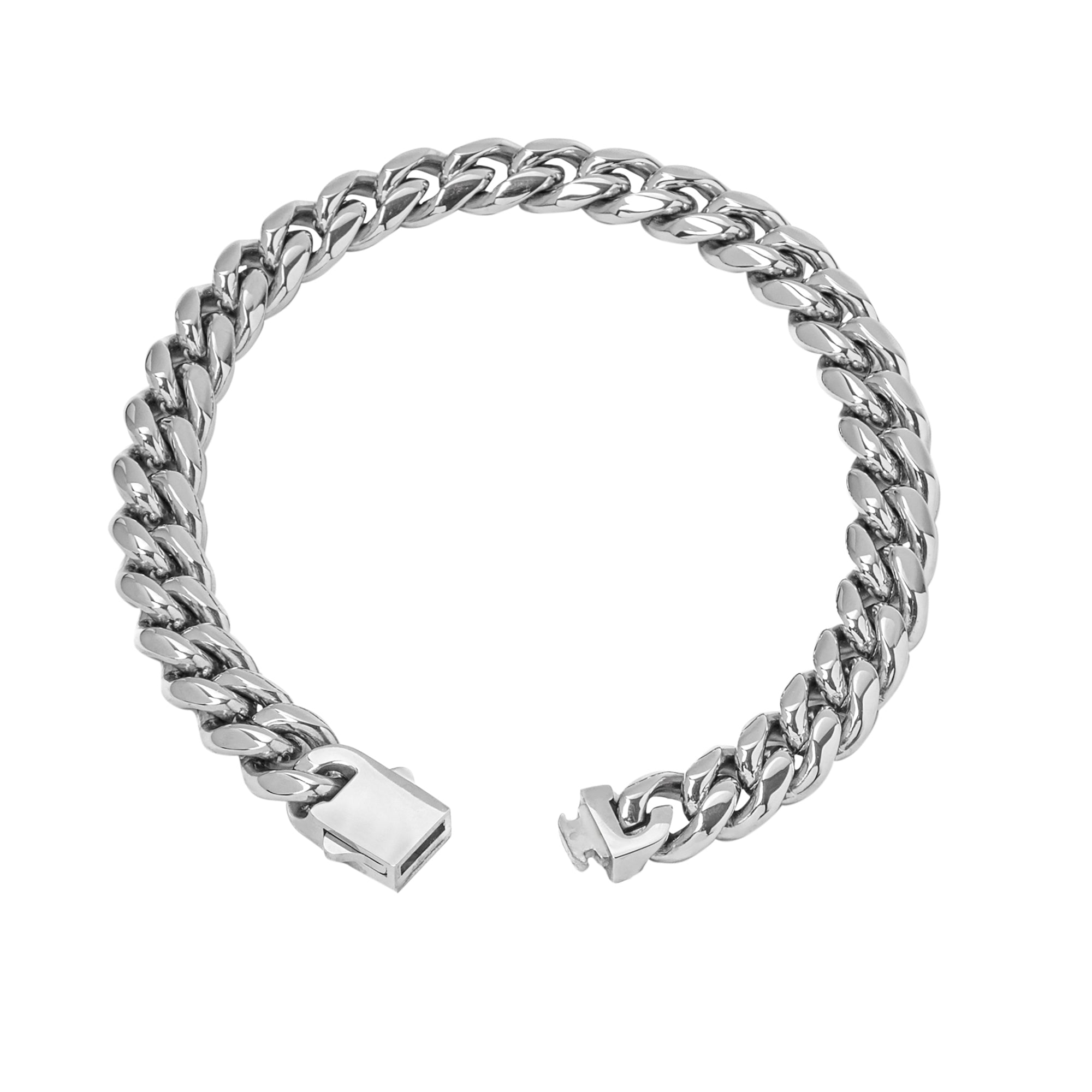 Big Daddy 8MM Cuban Link Stainless Steel Bracelet - Bracelet