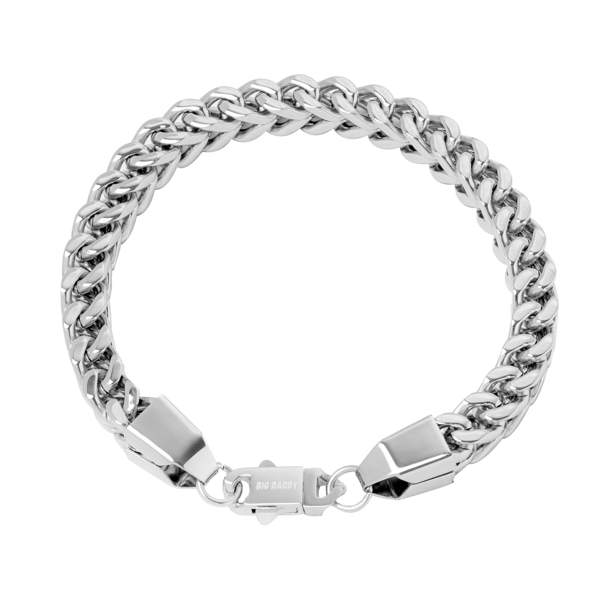 Big Daddy 8MM Silver Cuban Bracelet - Bracelet