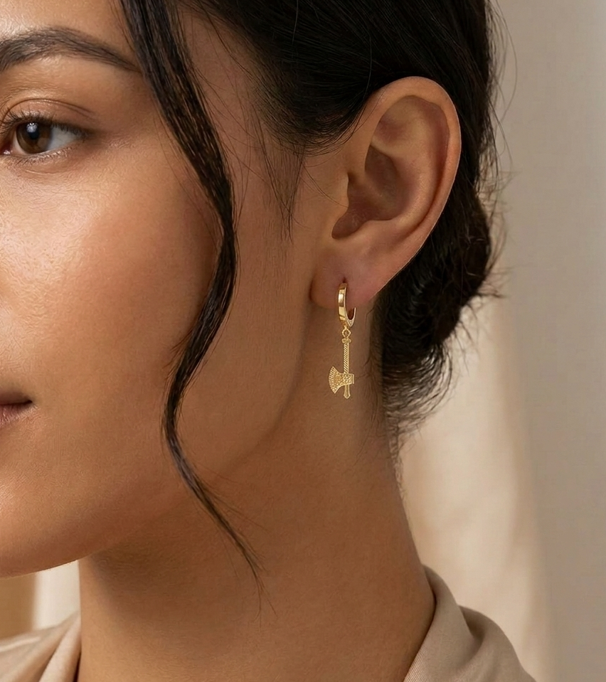 Big Daddy Axe Drop Earring