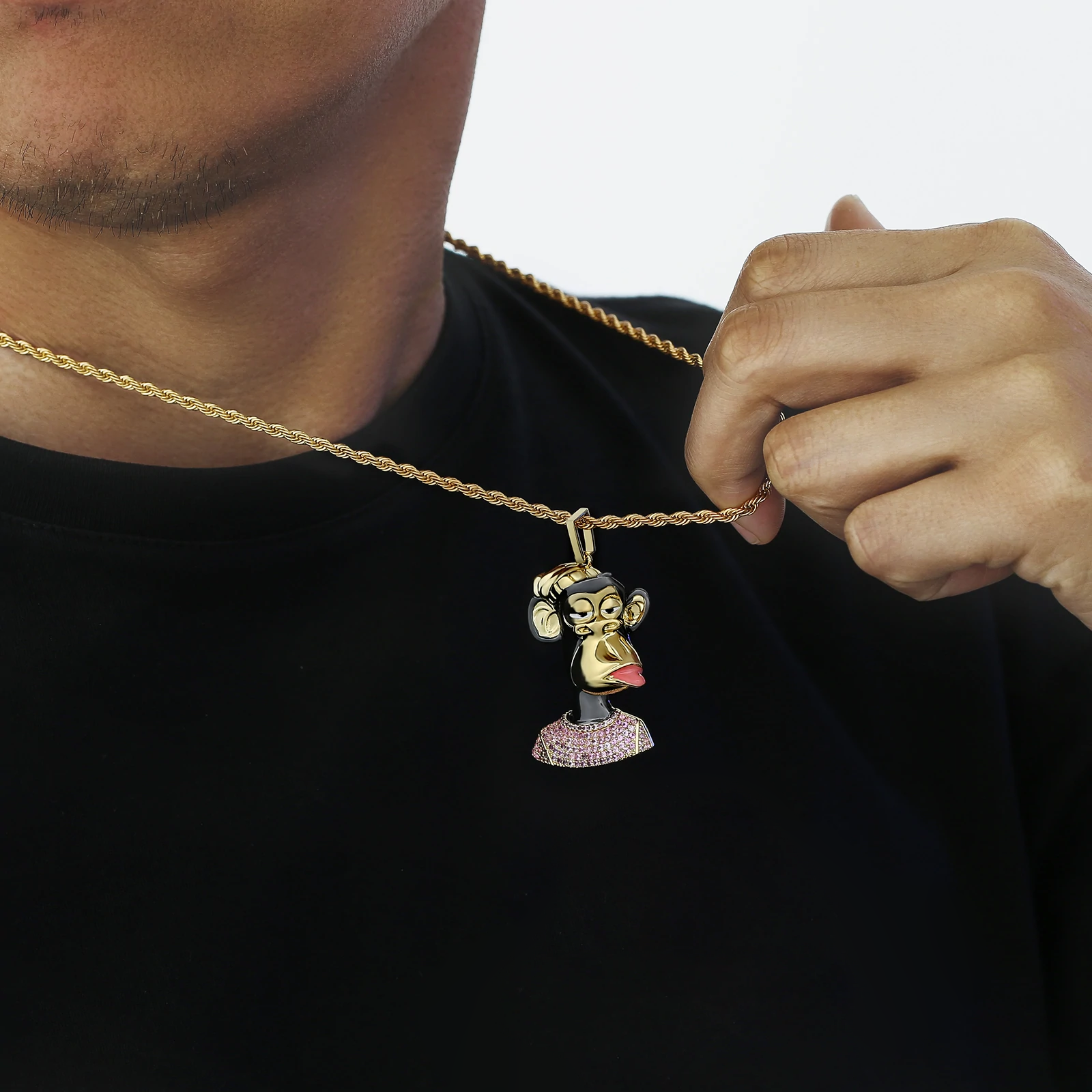 Big Daddy Iced Out Bored Ape NFT Pendant #8 - Limited edition