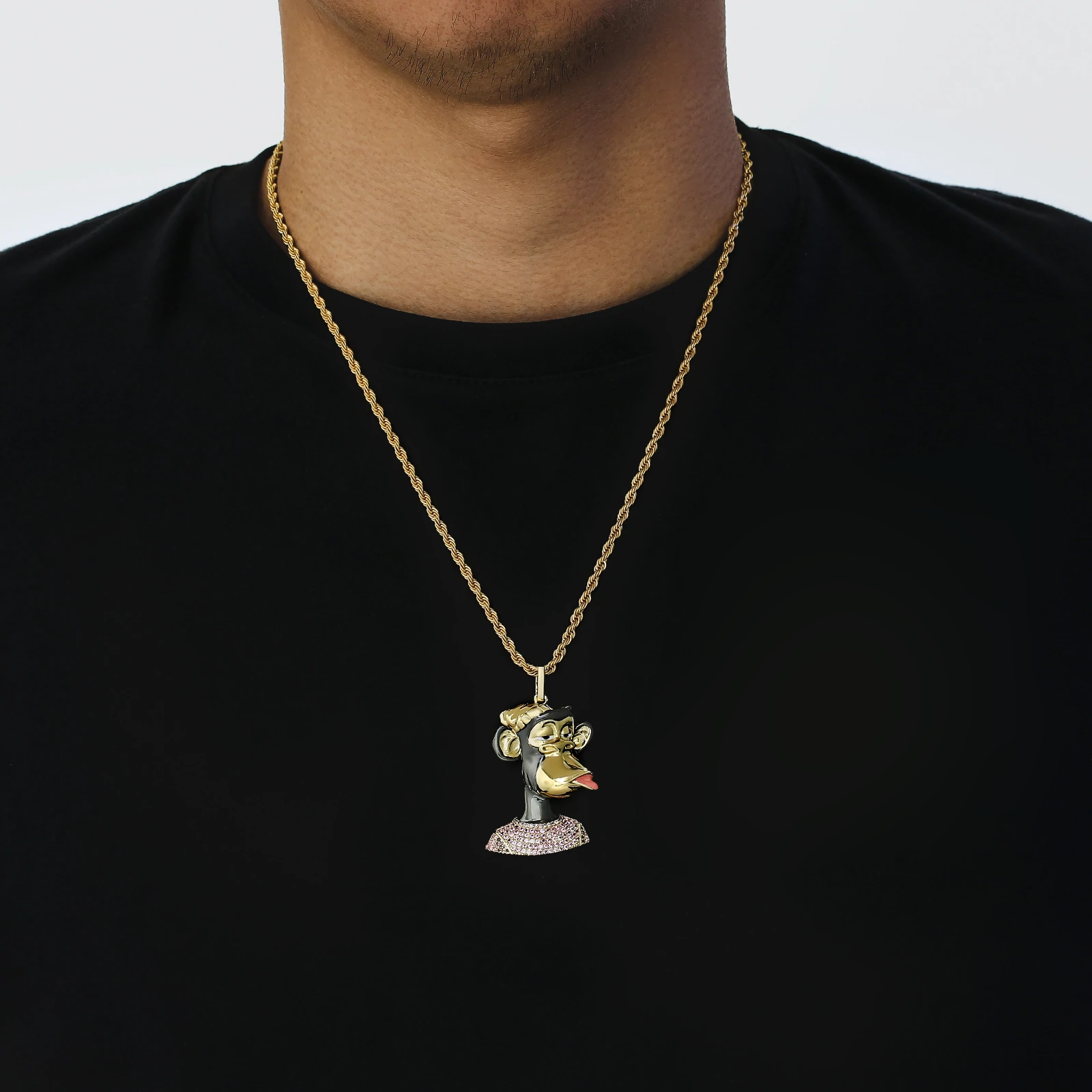 Big Daddy Iced Out Bored Ape NFT Pendant #8 - Limited edition
