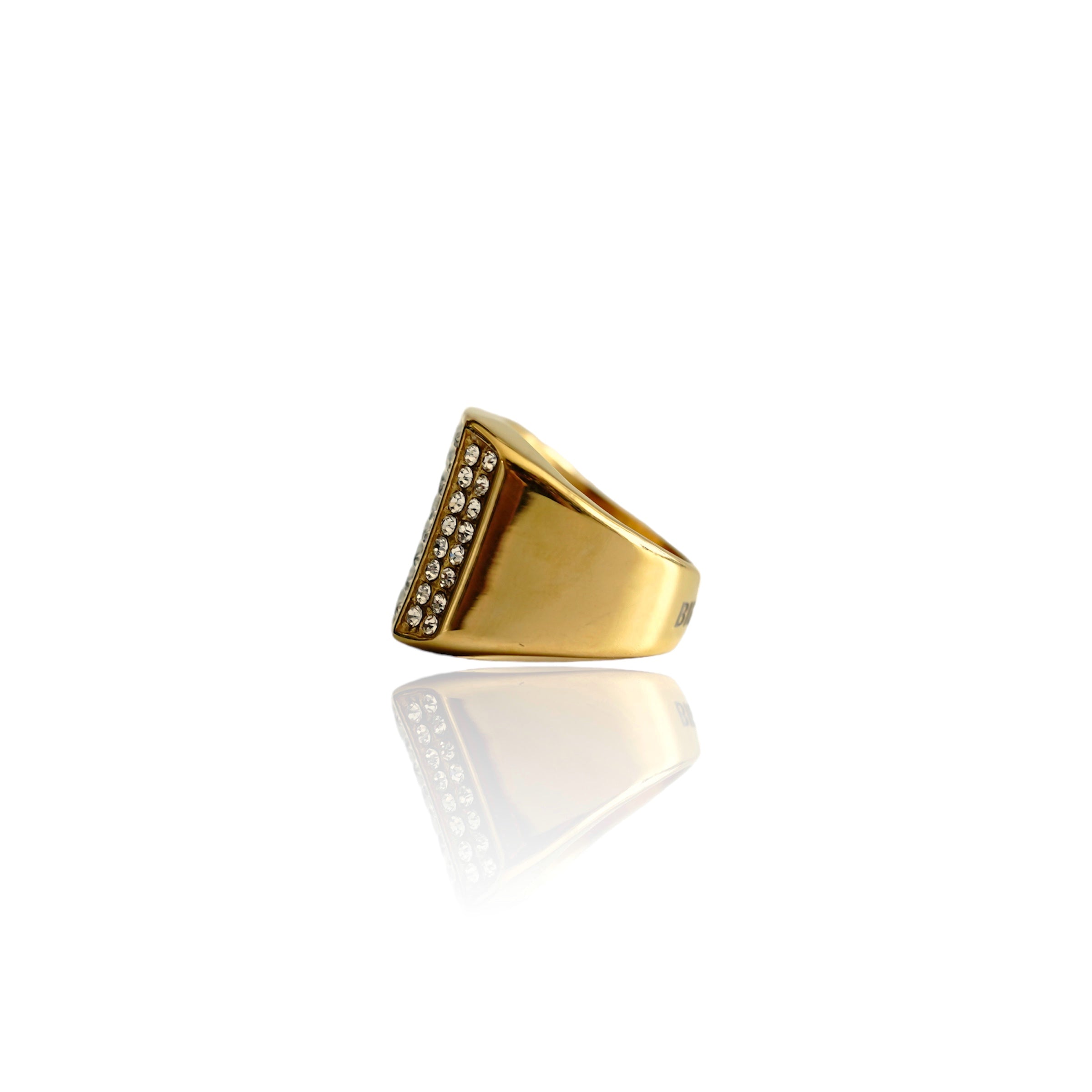 Big Daddy Iced Out Square Bling Ring - Ring