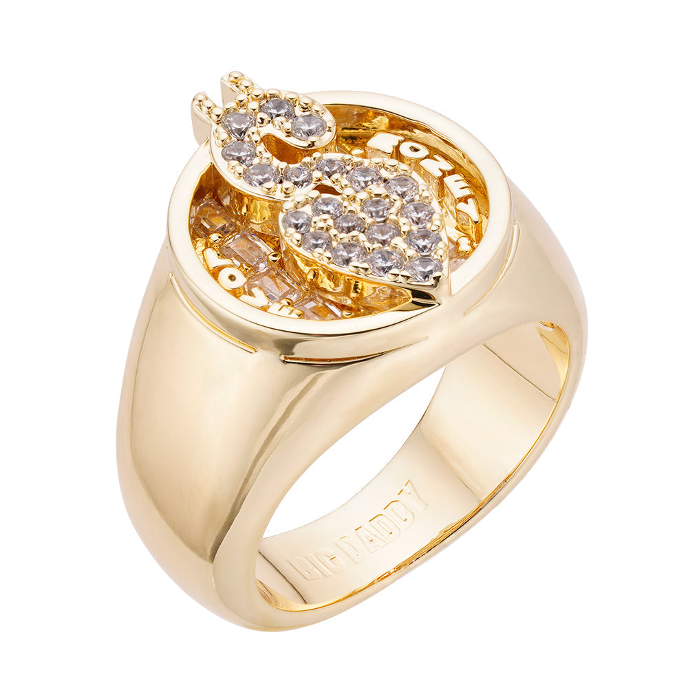 Big Daddy "Love Money" Iced Out Diamond Ring
