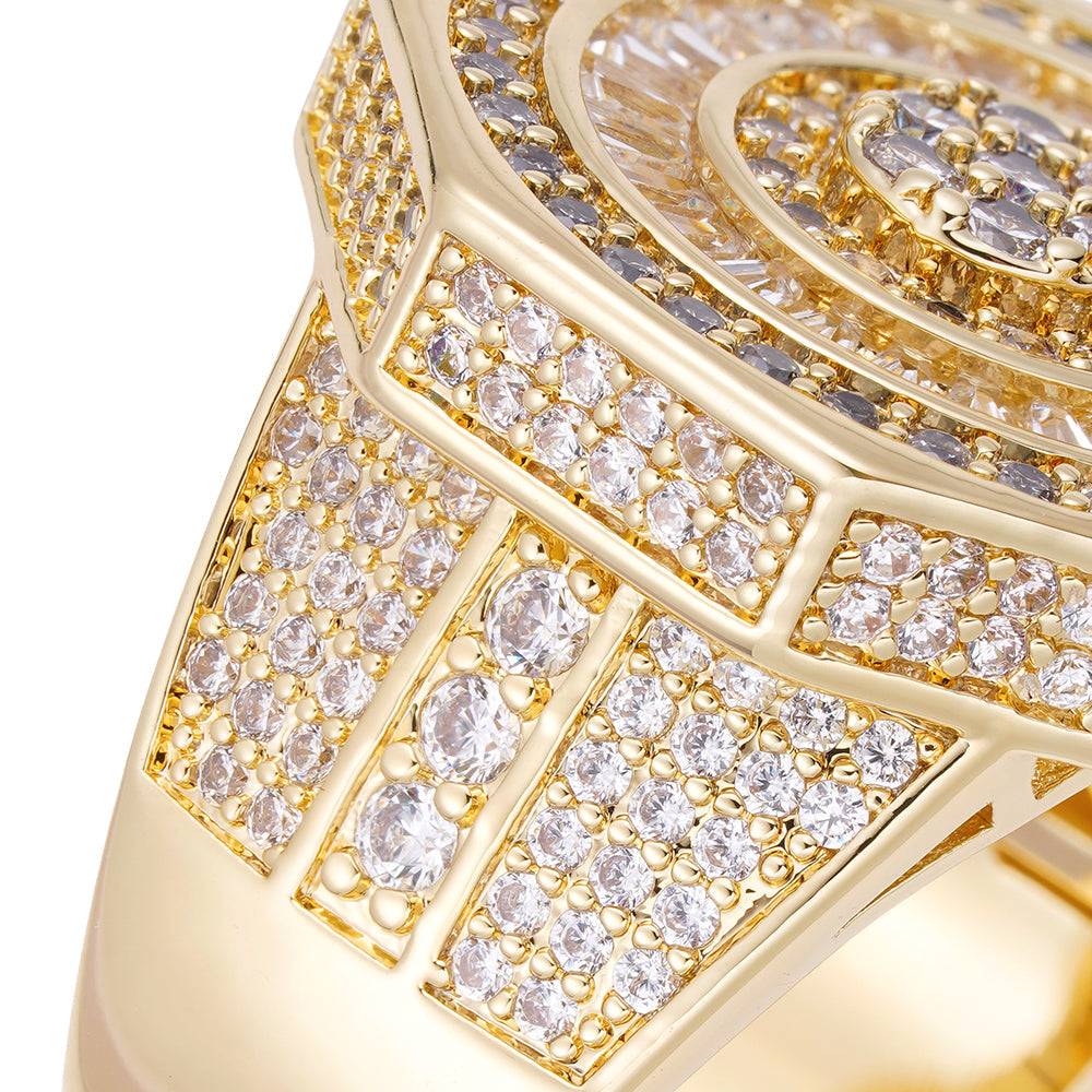 Big Daddy Zenith Baguette Iced Out Diamond Ring