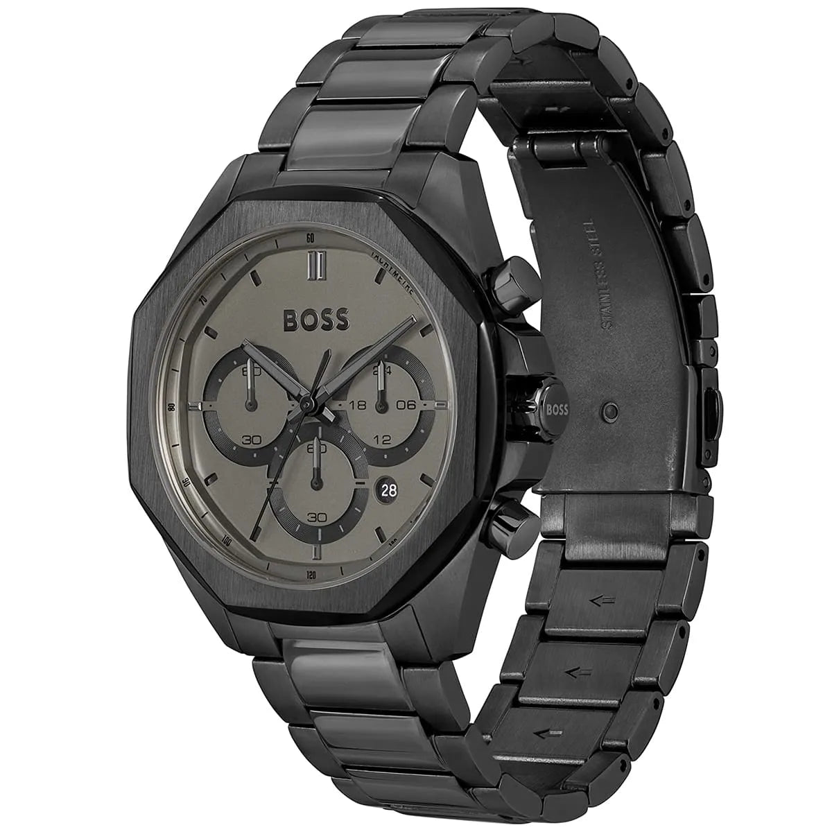 BOSS by Hugo Boss Black Steel Grey Dial Chronograph Men's Watch - 1514016