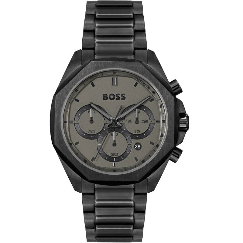 BOSS by Hugo Boss Black Steel Grey Dial Chronograph Men's Watch - 1514016