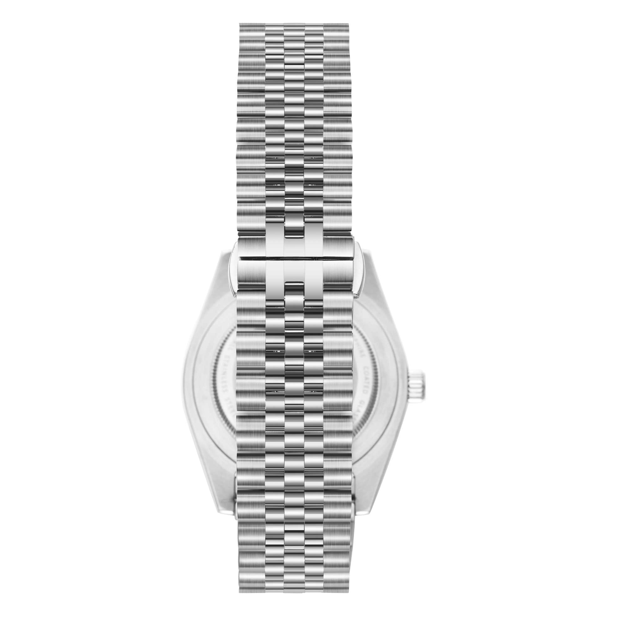 Beverly Hills Polo Club watch shown worn with stainless steel bracelet