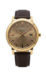 Burberry Rose Gold Dial & Case - Brown Leather Strap Men’s Watch BU9013
