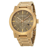 Burberry Taupe Chronograph Dial Rose Gold Plated Steel Men's Watch BU9353 - Watches of Australia