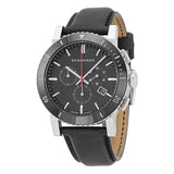 Burberry Black Dial Chronograph Black Leather Men's Watch BU9382 - Watches of Australia