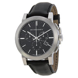 Burberry Chronograph Black Dial Black Leather Men's Watch BU9356 - Watches of Australia