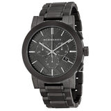 Burberry Chronograph Dark Grey Dial Black Ion-plated Men's Watch BU9354 - Watches of Australia