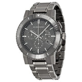Burberry Chronograph Gunmetal Dial Grey Ion-plated Stainless Steel Men's Watch BU9381 - Watches of Australia