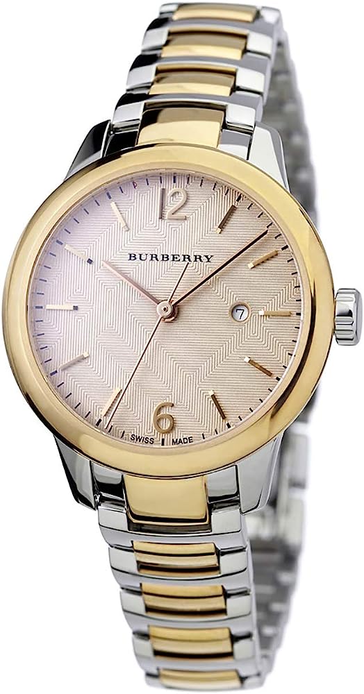 Burberry Classic Two-Tone Stainless Steel Women's Watch BU10118 - The Watches Men & CO