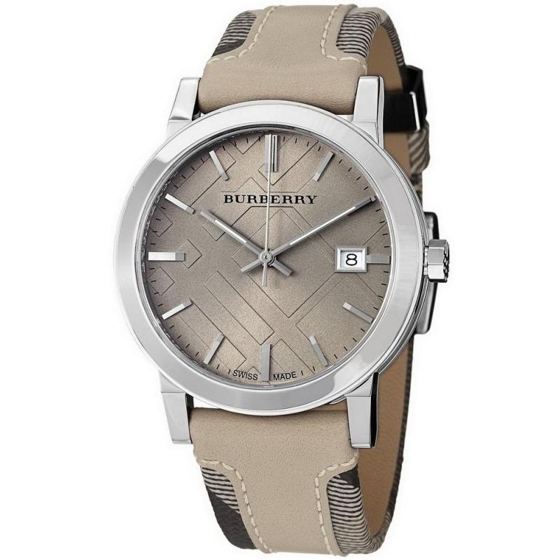 Burberry Women’s Swiss Made Leather Strap Beige Dial Women's Watch BU9021 - The Watches Men & CO