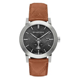 Burberry Men’s Swiss Made Leather Strap Black Dial Men's Watch BU9905 - Watches of Australia