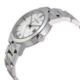 Burberry Silver Check Stamped Dial Stainlkess Steel Ladies Watch BU9144 - Watches of Australia #2