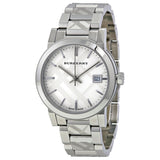 Burberry Silver Check Stamped Dial Stainlkess Steel Ladies Watch BU9144 - Watches of Australia