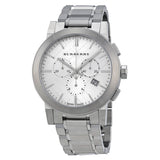 Burberry Silver Dial Chronograph Stainless Steel Men's Watch BU9350