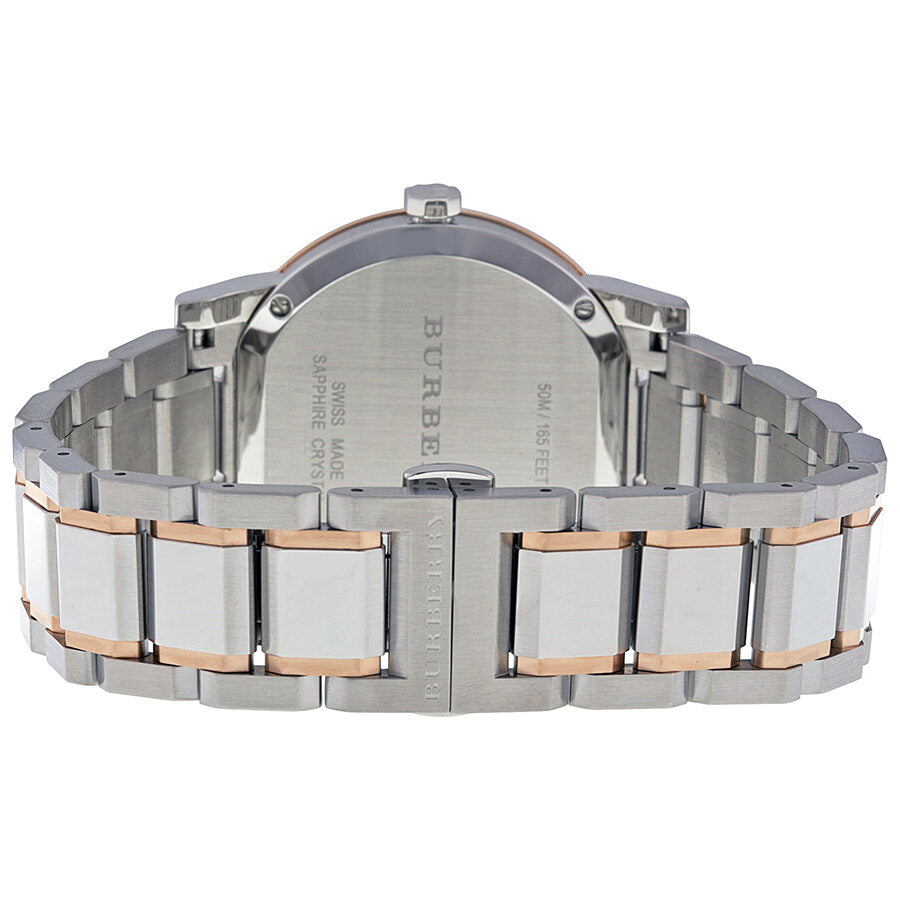 Burberry Silver Dial Two-Tone Stainless Steel Unisex Watch BU9006 - Watch