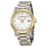 Burberry Silver Dial Two-tone Silver and Gold-tone Bracelet Ladies Watch BU9115 - Watches of Australia