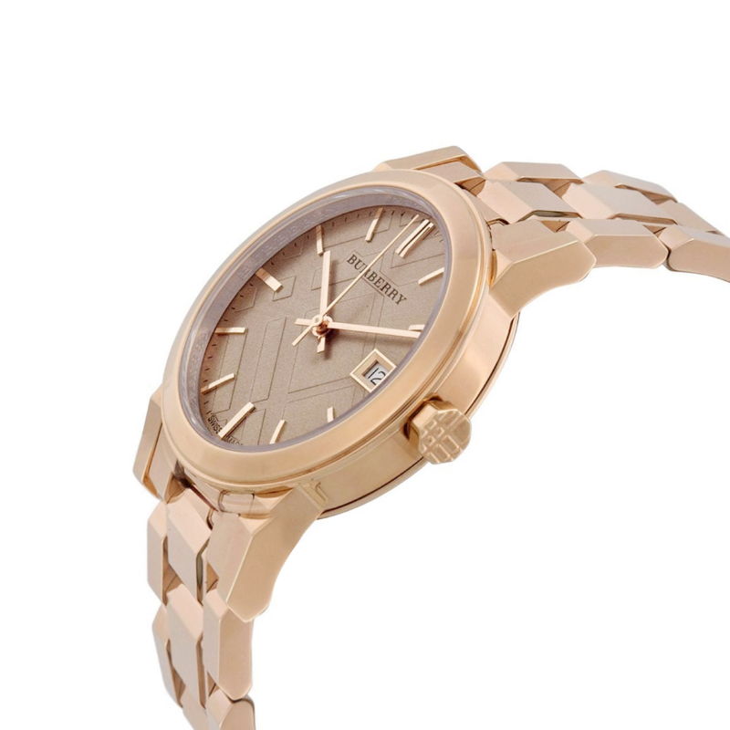 Burberry Women’s Swiss Made Quartz Stainless Steel Rose Gold Dial Women's Watch BU10116 - The Watches Men & CO #2