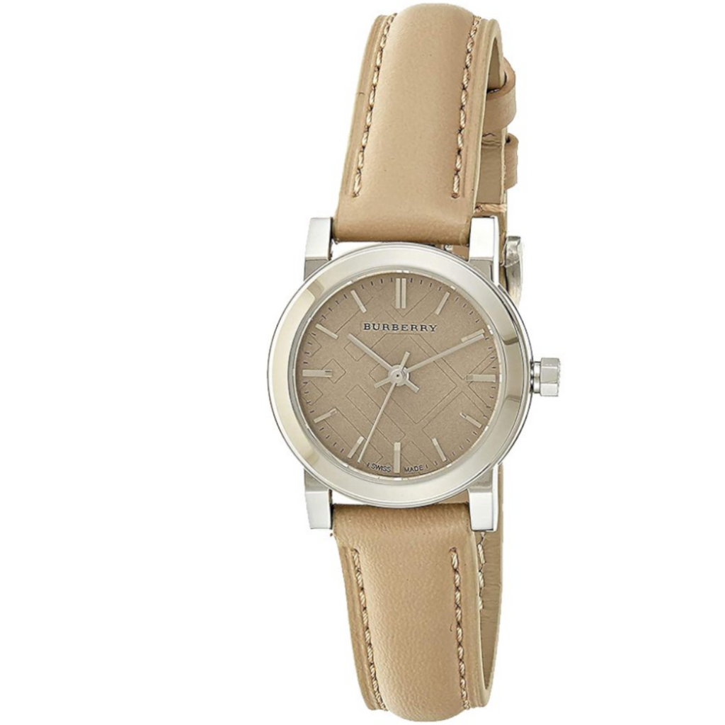 Burberry The City Beige Leather Strap Quartz Women's Watch BU9207 - The Watches Men & CO