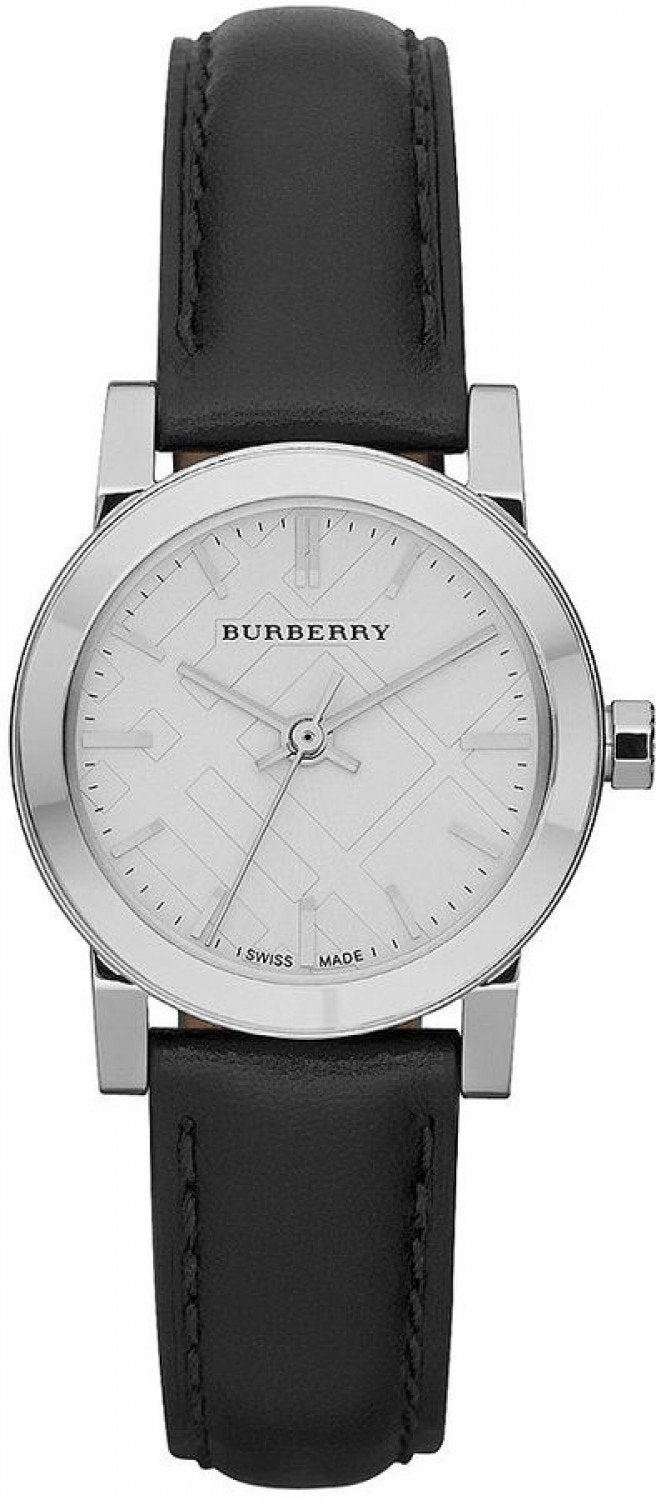 Burberry The City Black Leather Strap Women's Watch BU9206 - The Watches Men & CO
