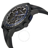 Burberry The City Chronograph Black Dial Black Rubber Strap Watch For Men - BU9806 BU9806 - Image 2