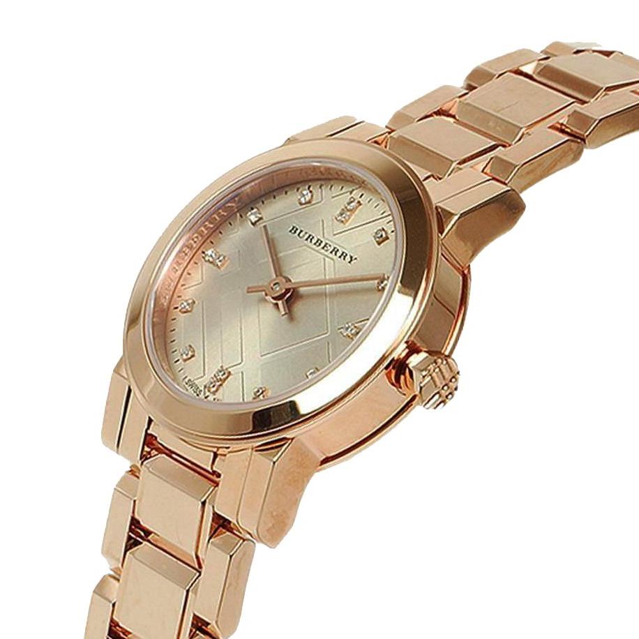 Burberry Womenβs Swiss Made Stainless Steel Rose Gold Dial Women's Watch BU9215 - The Watches Men & CO #2