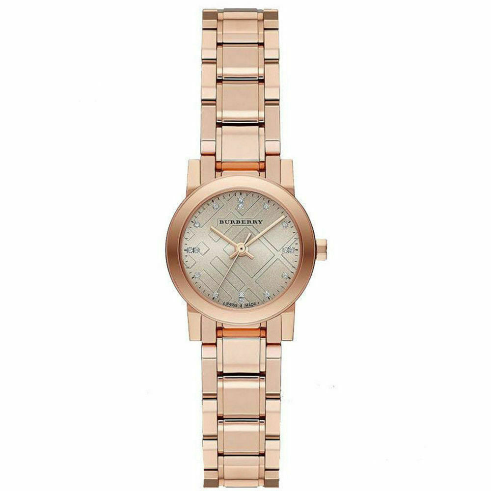 Burberry The City Diamond Rose Gold Dial Womenβs Watch BU9215 - Watch