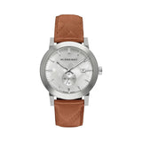 Burberry Men’s Quartz Leather Strap Silver Dial Men's Watch BU9904 - Watches of Australia