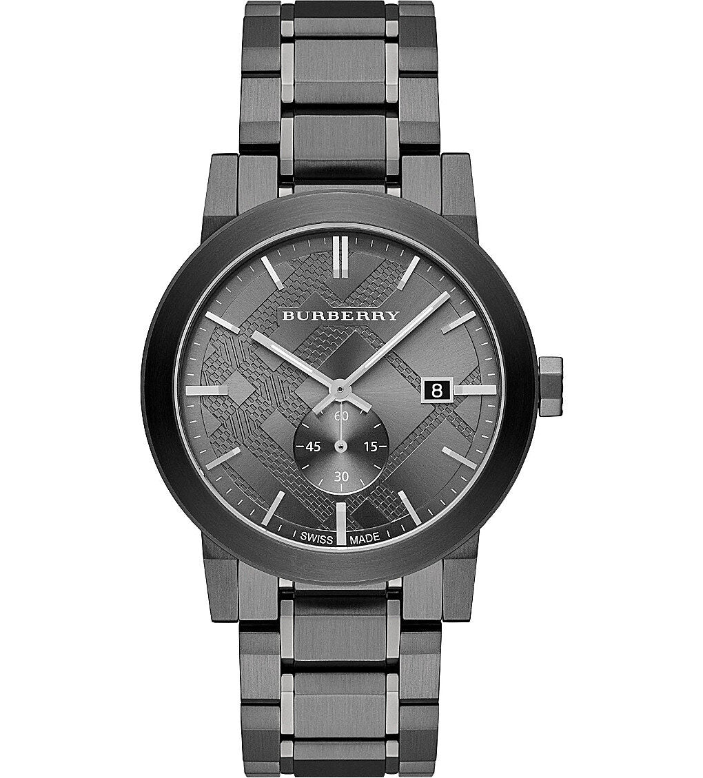 Burberry The City Gunmetal Dial Steel Men's Watch BU9902 - The Watches Men & CO