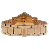 Burberry The City Rose Dial Rose Gold-tone Ladies Watch BU9135