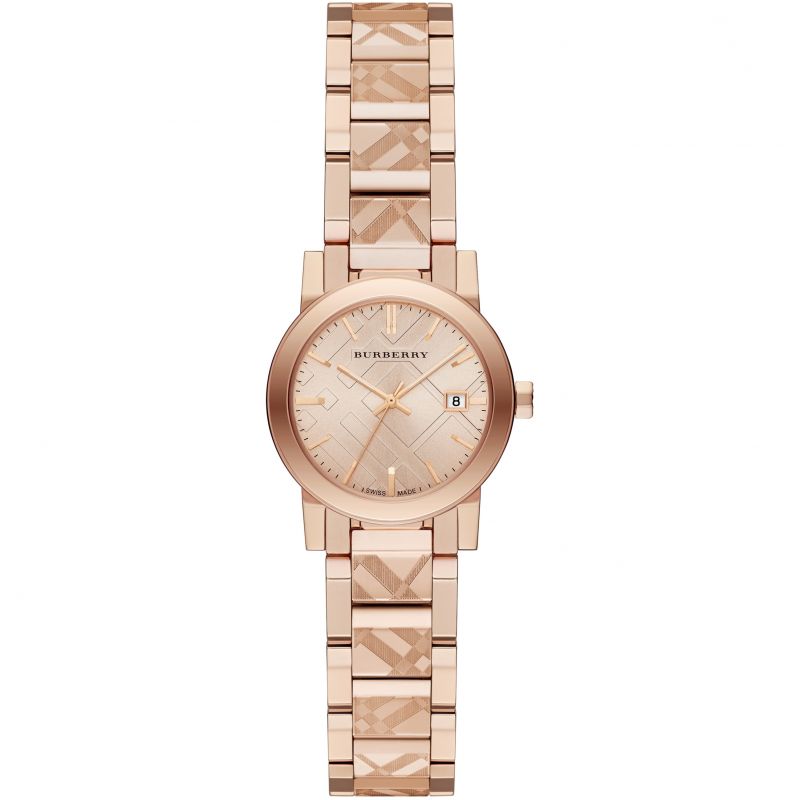Burberry Womenβs Swiss Made Stainless Steel Rose Gold Dial Women's Watch BU9235 - The Watches Men & CO
