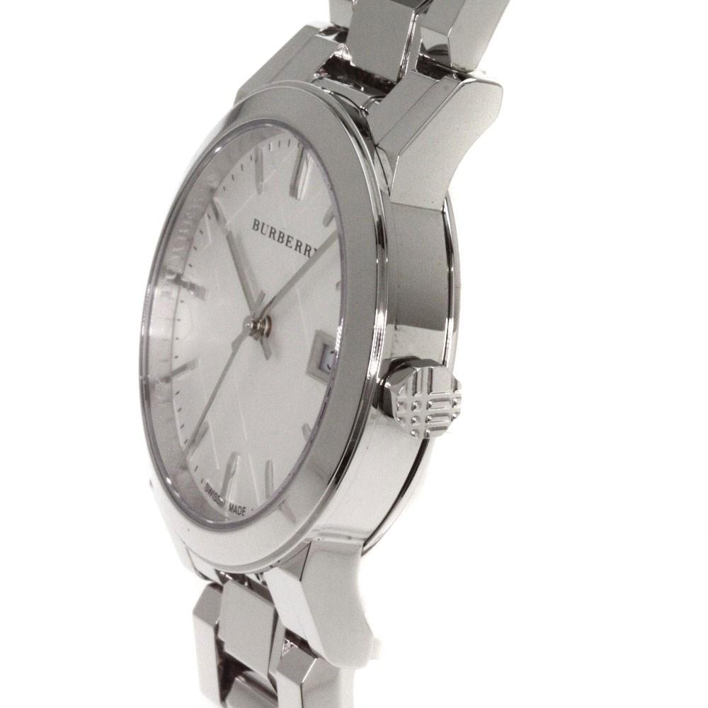 Burberry Womenβs Swiss Made Stainless Steel Silver Dial Women's Watch BU9100 - The Watches Men & CO #2