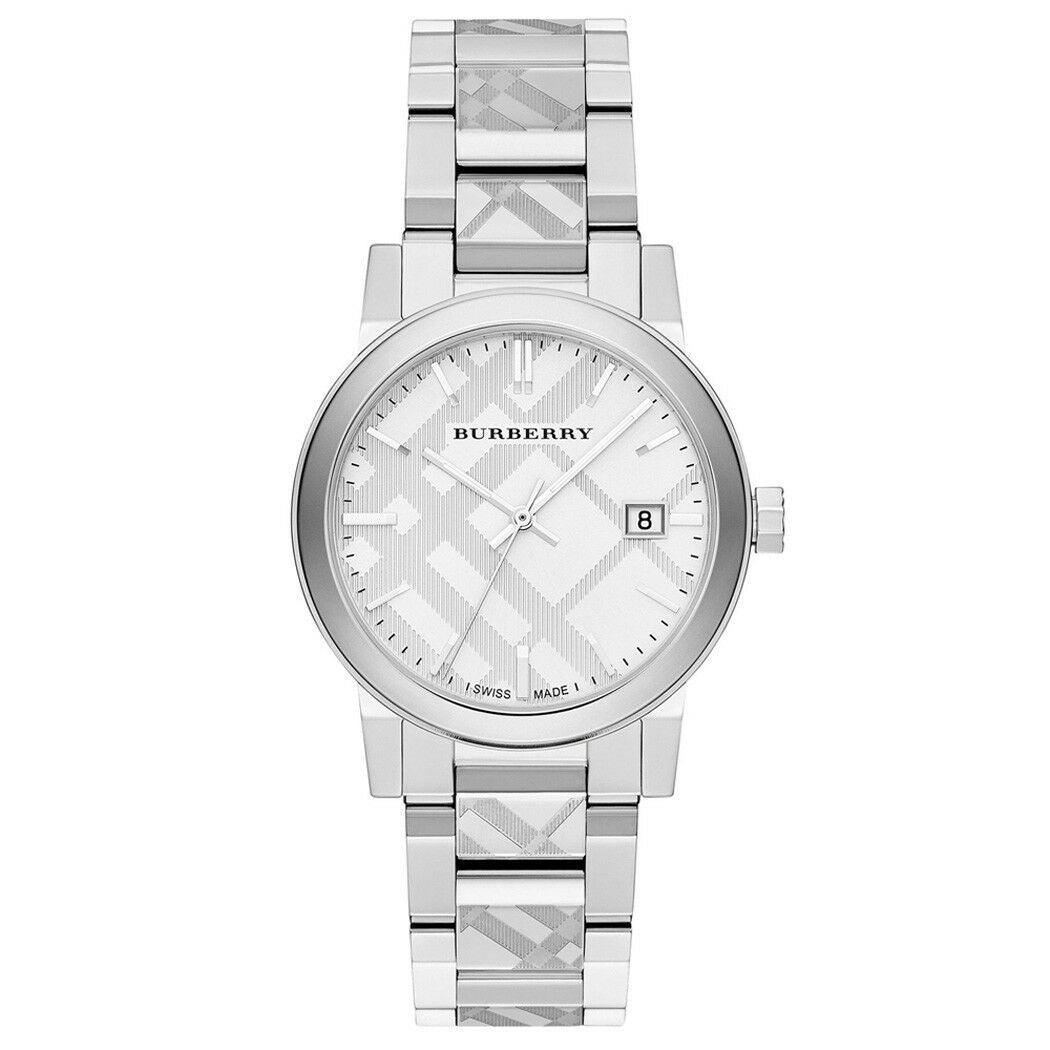 Burberry Menβs Swiss Made Stainless Steel Silver Dial Men's Watch BU9037 - The Watches Men & CO