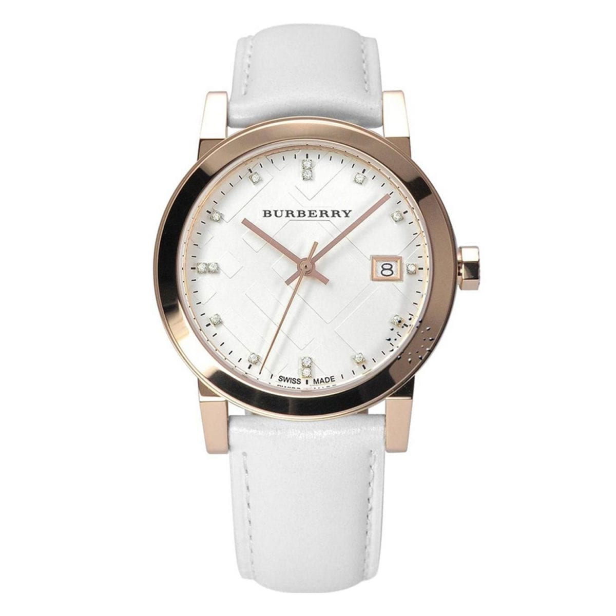 Burberry Ladies The City Leather Diamond Women's Watch BU9130 - The Watches Men & CO