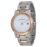 Burberry Two Tone Rose Gold Stainless Steel Bracelet Ladies Watch BU9105