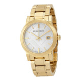 Burberry White Dial Gold-tone Ladies Watch BU9103 - Watches of Australia