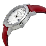 Burberry White Silver Dial Red Leather Ladies Watch BU9129 - Watches of Australia #2