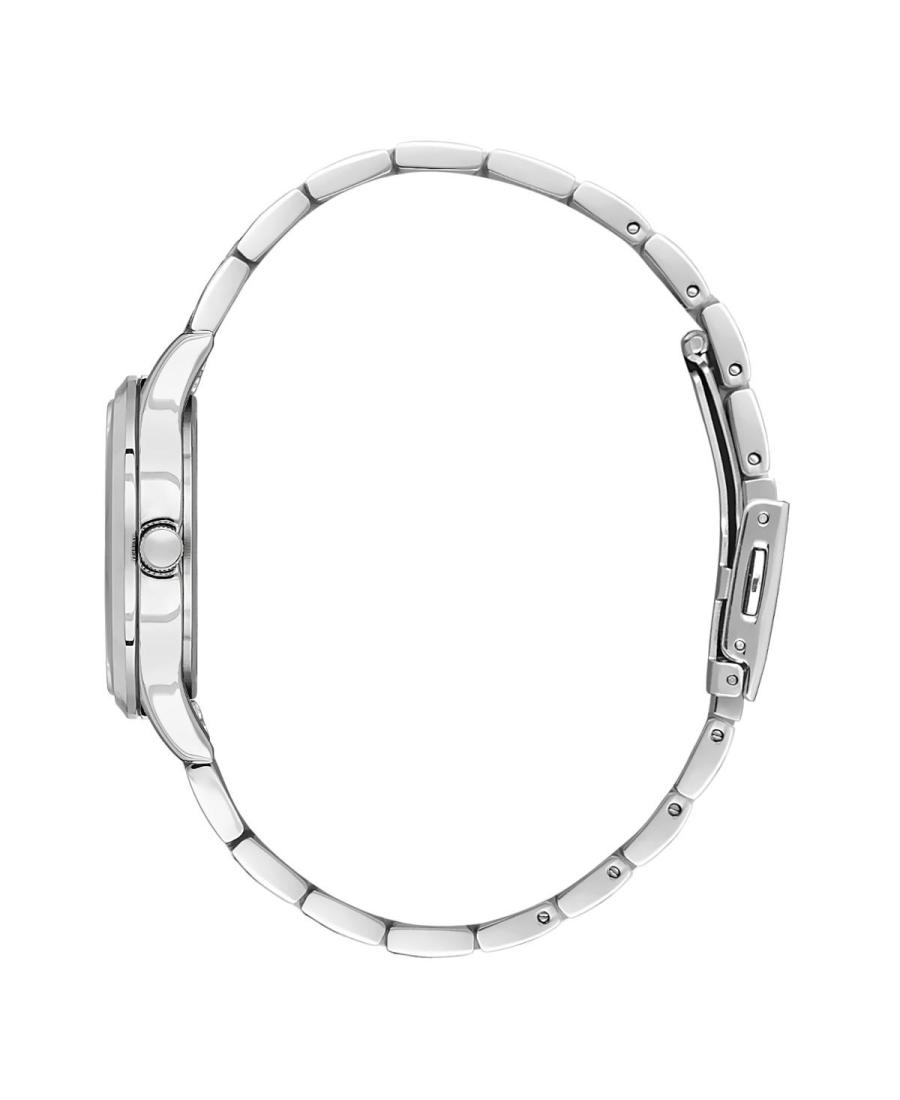 Side profile view of Daniel Klein DK.1.13881-6 two-tone watch showing case and stainless steel bracelet